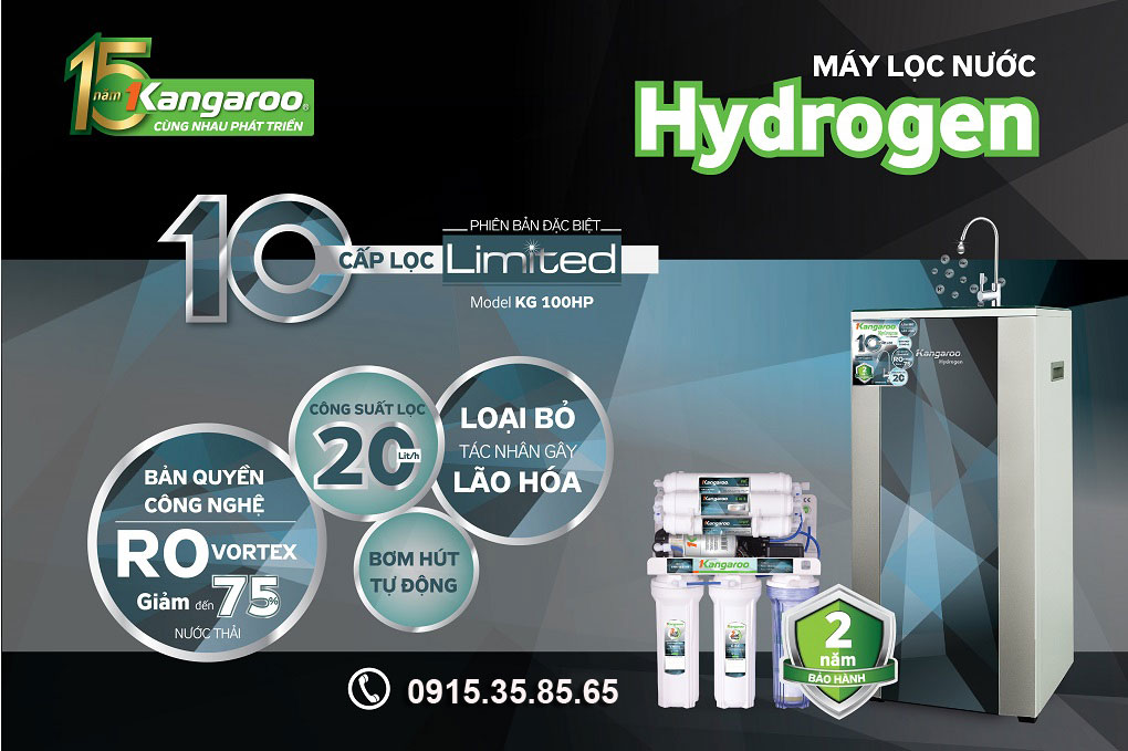 Máy lọc nước thế hệ mới Kangaroo Hydrogen Plus KG100HP